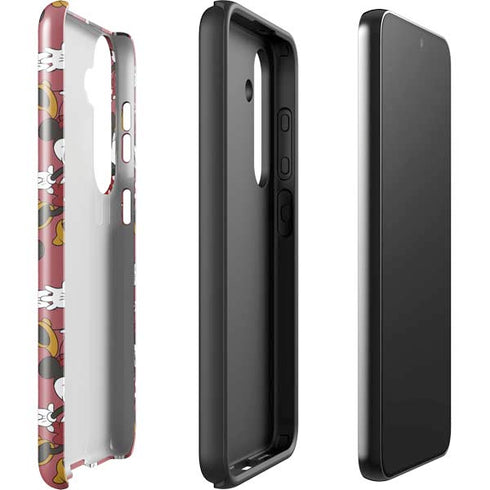 Disney Minnie Mouse Dancing Pattern Galaxy S25 Impact Case
